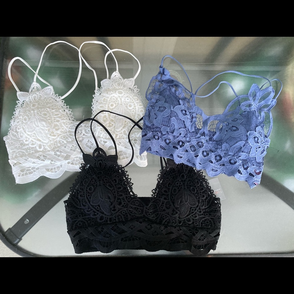 Bundle of 3 bralettes
